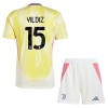 Maillot de Supporter Juventus Yildiz 15 Extérieur 2024-25 Pour Enfant